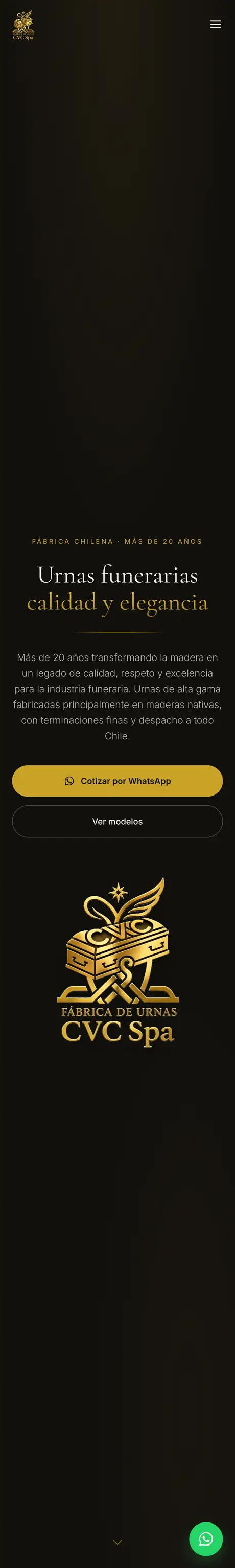Sitio de Fábrica de Urnas CVC, hecho por RayoWeb