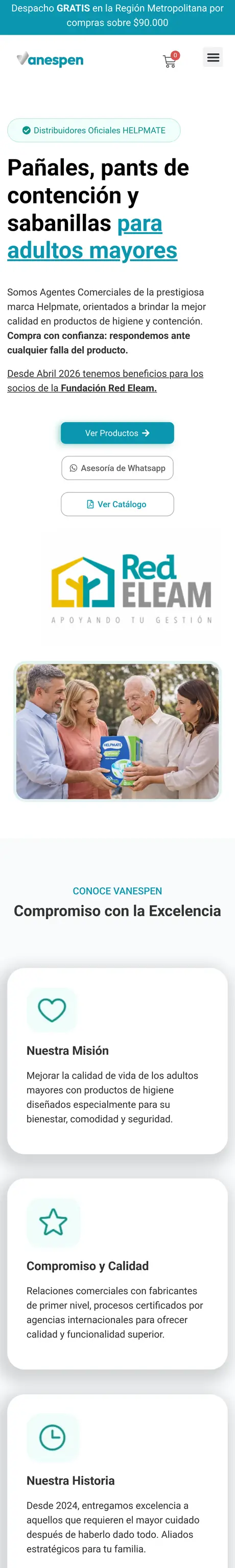 Sitio de Vanespen, hecho por RayoWeb